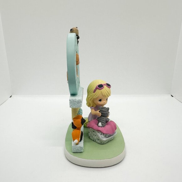 SOLD NIB Hamilton Collection Precious Moments Cat Obsessed Ceramic Figurine - Picture 6 of 7